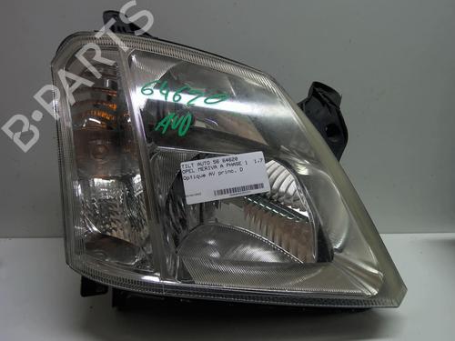 Højre forlygte OPEL MERIVA A MPV (X03) 1.7 CDTI (E75) | BP18223843C29 