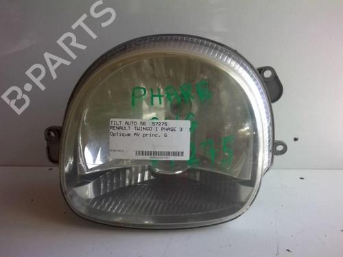 Used Left headlight RENAULT TWINGO I (C06_) 1.2 16V (C06C, C06D, C06K) (75 hp) 18232695