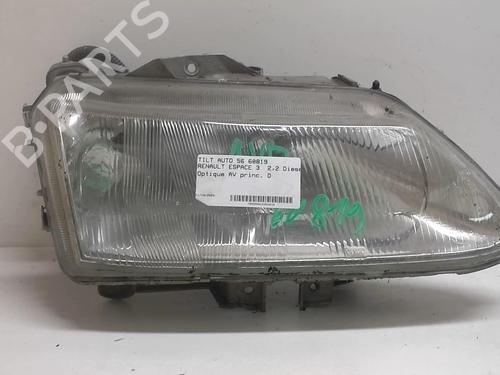 Used Right headlight RENAULT ESPACE III (JE0_) 2.2 12V TD (JE0E, JE0H, JE0P) (113 hp) 18221335