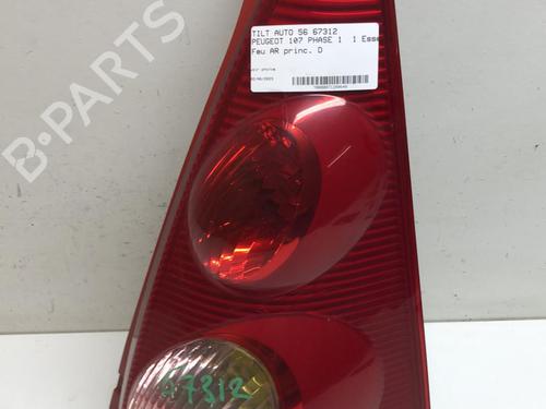 Used Right taillight Right taillight PEUGEOT 107 (PM_, PN_) 1.0 (68 hp) 18216557 18216557