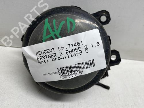 Used Right front fog light PEUGEOT PARTNER Box Body/MPV 1.6 HDi (90 hp) 23762540