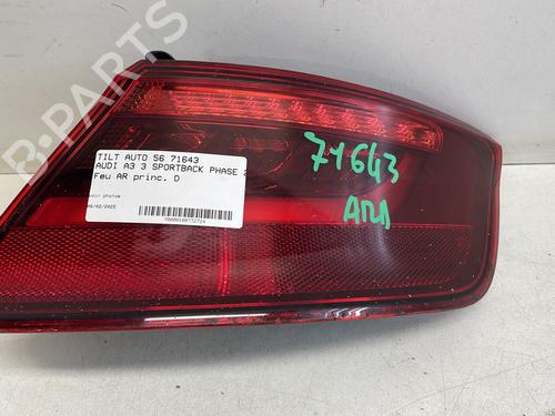 Used Right taillight AUDI A3 Sportback (8VA, 8VF) 2.0 TDI (150 hp) 23251105