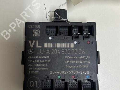 Elektronische module MERCEDES-BENZ C-CLASS (W204) C 200 CDI (204.007, 204.006) (136 hp) 18530275