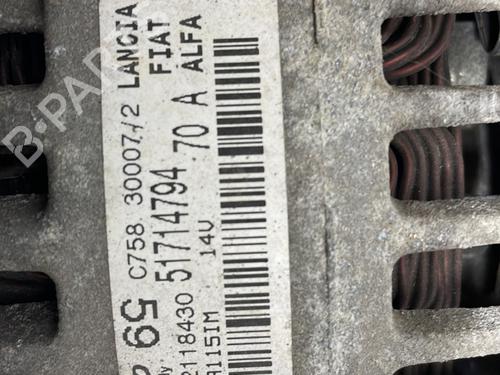 Alternator FIAT PUNTO (188_) 1.2 60 (188.030, .050, .130, .150, .230, .250) | BP27870090M7 