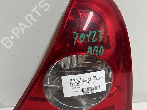 Used Right taillight RENAULT CLIO II (BB_, CB_) 1.2 16V (BB05, BB0W, BB11, BB27, BB2T, BB2U, BB2V, CB05,... (75 hp) 22360422