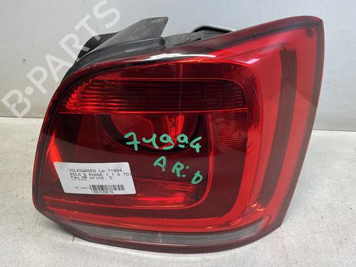 Used Right taillight VW POLO V (6R1, 6C1) 1.6 TDI (90 hp) 25221760