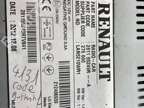 Radio RENAULT CLIO IV (BH_) 1.5 dCi 90 | BP25220886E6