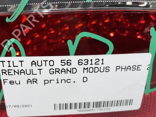 Høyre baklys RENAULT MODUS / GRAND MODUS (F/JP0_) 1.5 dCi (FP0E, JP0E) | BP18208522C35 