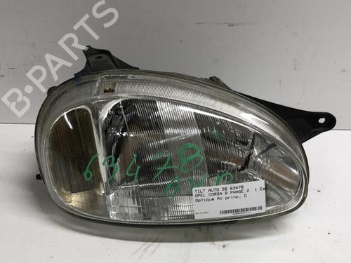 Used Right headlight Right headlight OPEL CORSA B (S93) 1.0 i 12V (F08, F68, M68) (54 hp) 18208398 18208398