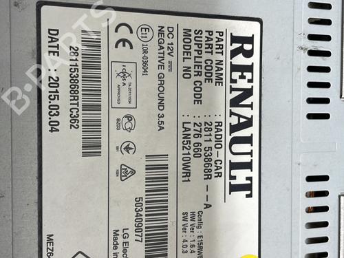 Radio RENAULT CLIO IV (BH_) 1.5 dCi 75 | BP28688598E6 