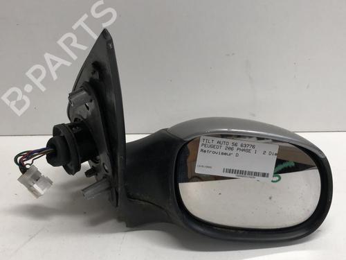 Right mirror PEUGEOT 206 Hatchback (2A/C) 2.0 HDI 90 | BP18231475C27 