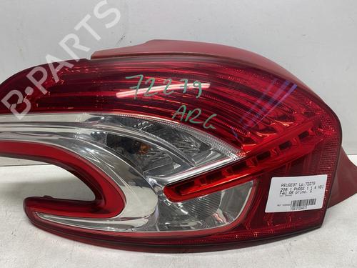 Used Left taillight PEUGEOT 208 I (CA_, CC_) 1.4 HDi (68 hp) 24306127