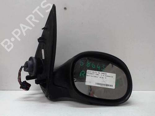 Used Right mirror PEUGEOT 206 Hatchback (2A/C) 1.4 i (75 hp) 18225309