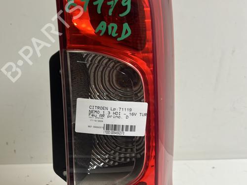 Used Right taillight CITROËN NEMO Box Body/MPV (AA_) 1.3 HDi 75 (75 hp) 20484621