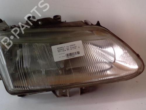 Used Right headlight RENAULT ESPACE III (JE0_) 2.2 12V TD (JE0E, JE0H, JE0P) (113 hp) 18225596