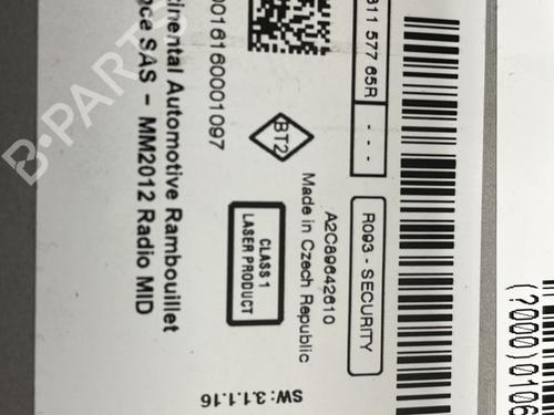 Radio RENAULT GRAND SCÉNIC III (JZ0/1_) 1.5 dCi (JZ09, JZ0D, JZ10, JZ14, JZ1G, JZ29, JZ2C) | BP25910390E6