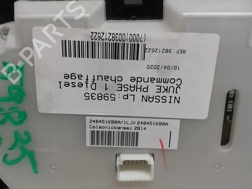 Climate control NISSAN JUKE (F15) 1.5 dCi | BP18221590I5 