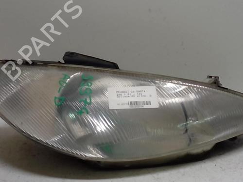 Used Right headlight PEUGEOT 206 Hatchback (2A/C) 1.6 16V (109 hp) 18225058