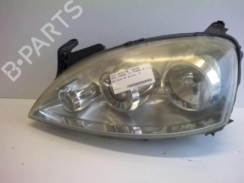 Used Left headlight OPEL CORSA C (X01) 1.3 CDTI (F08, F68) (70 hp) 18229267