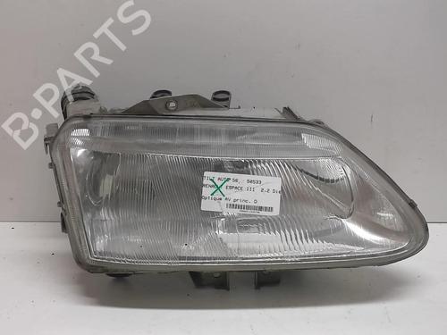 Used Right headlight RENAULT ESPACE III (JE0_) 2.2 12V TD (JE0E, JE0H, JE0P) (113 hp) 18219285