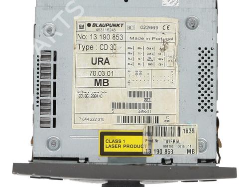 Used Radio Radio OPEL VECTRA C GTS (Z02) 1.9 CDTI (F68) (150 hp) 21263656 21263656