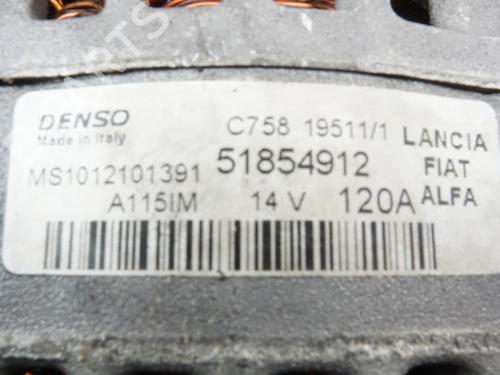 Generator ALFA ROMEO MITO (955_) 1.3 MultiJet (955AXP1A, 955AYC1A) (95 hp) 18189789