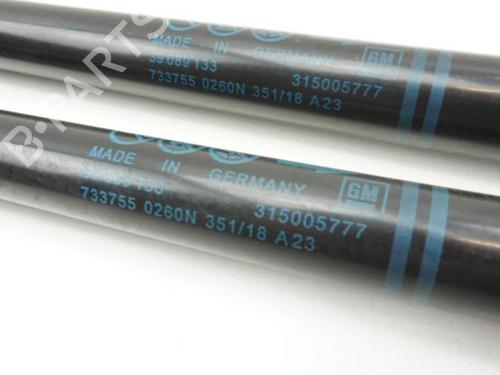 Used Tailgate lift support OPEL CORSA E (X15) 1.4 Turbo (08, 68) (101 hp) 18185599