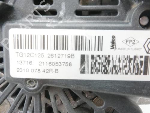 Used Alternator Alternator RENAULT CLIO IV (BH_) 0.9 TCe 90 (BHNF, BHMA, BHMH, BHJK, BHJR) (90 hp) 18184877 18184877