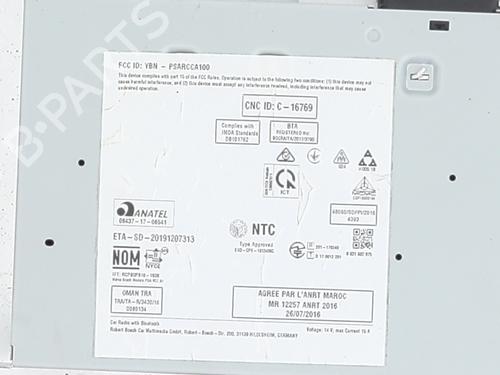 Bilradio DS DS 3 / DS 3 CROSSBACK (UR_, UC_, UJ_) 1.5 BlueHDi 130 (UCYHZR) | BP24595340E6 