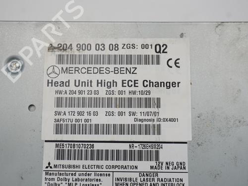 Radio MERCEDES-BENZ C-CLASS (W204) C 250 CDI (204.003) | BP18194578E6 