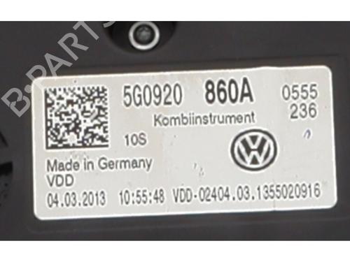 Instrument cluster VW GOLF VII (5G1, BQ1, BE1, BE2) 1.6 TDI | BP19730385C47 