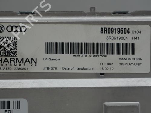 Display monitor AUDI Q5 (8RB) 3.0 TDI quattro | BP19729241C48 