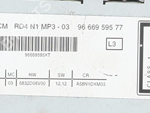 Radio CITROËN C3 Picasso (SH_) 1.6 HDi 110 | BP25435779E6 