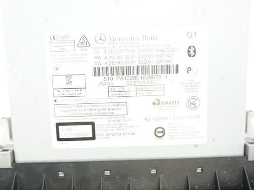 Radio MERCEDES-BENZ E-CLASS Convertible (A207) E 250 CDI / BlueTEC / d (207.403, 207.404) | BP18173788E6 