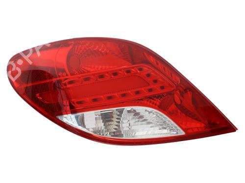 Used Left taillight PEUGEOT 207 (WA_, WC_) 1.4 HDi (68 hp) 22196353
