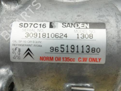 Used AC compressor AC compressor CITROËN C4 Grand Picasso I (UA_) 2.0 HDi 138 (136 hp) 18174940 18174940