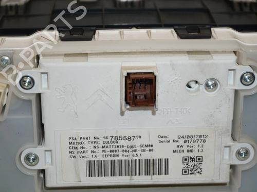 Instrument cluster PEUGEOT 208 I (CA_, CC_) 1.6 HDi | BP18193306C47