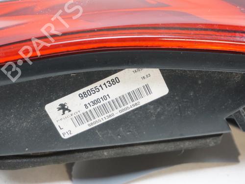 Left tailgate light PEUGEOT 3008 I MPV (0U_) 2.0 HDi 150 / BlueHDi 150 | BP18191765C79 