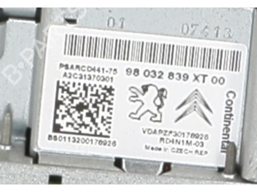 Radio CITROËN C3 II (SC_) 1.4 HDi 70 (SC8HZC, SC8HR0, SC8HP4) | BP19647503E6 