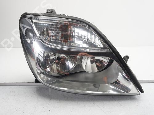 Koplamp rechts RENAULT SCÉNIC I MPV (JA0/1_, FA0_) 1.6 (JA00, JA16, JA15, JA19, JA1V, JA2B, JA2C, JA0B,... (107 hp) 18191329