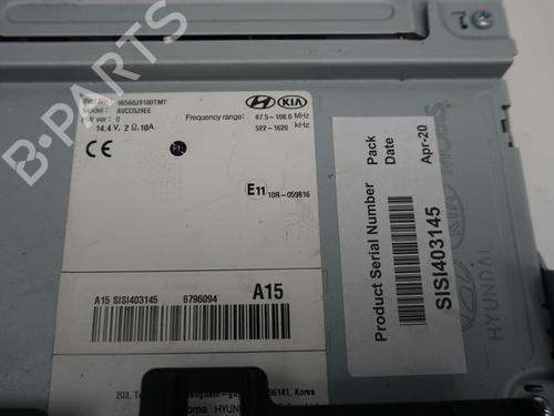 Radio HYUNDAI KONA (OS, OSE, OSI) 1.6 CRDi e-VGT AWD | BP18172383E6 