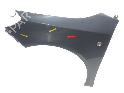 Forskærm venstre SKODA FABIA II Combi (545) 1.4 TDI (80 hp) 30089754