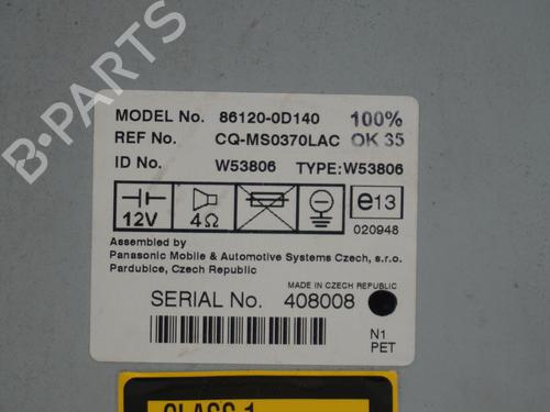 Radio TOYOTA YARIS (_P1_) 1.3 (SCP12_, SCP13_, SCP12R, SCP13R) | BP18177086E6 