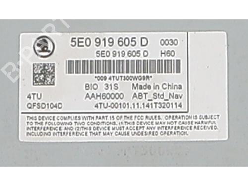 Radio SKODA OCTAVIA III Combi (5E5, 5E6) 1.6 TDI | BP19730334E6 