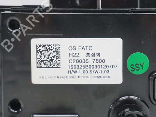 Climate control HYUNDAI KONA (OS, OSE, OSI) 1.6 CRDi e-VGT AWD | BP18172382I5 