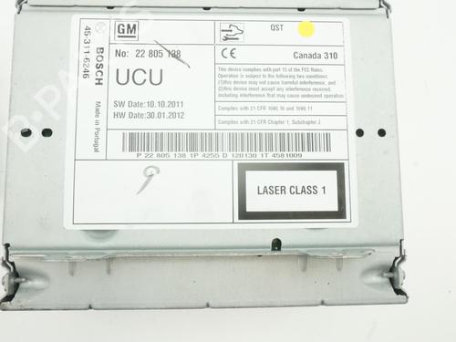 Radio OPEL ASTRA J Sports Tourer (P10) 1.7 CDTI (35) | BP18189599E6 
