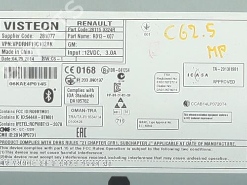Radio RENAULT TWINGO III (BCM_, BCA_) 1.0 SCe 70 | BP39019636E6  - Image 6