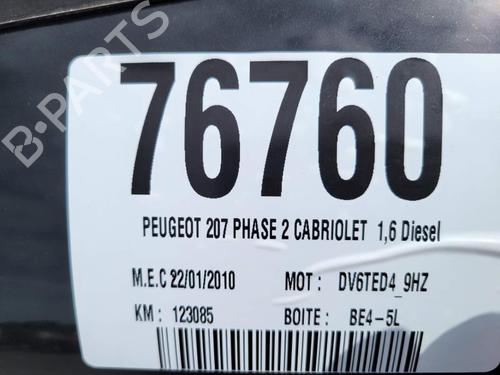 Left sun visor PEUGEOT 207 CC (WD_) 1.6 HDi | BP18189458I1 
