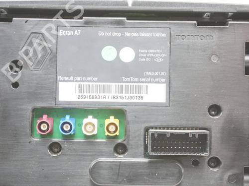 Display monitor RENAULT MEGANE III Coupe (DZ0/1_) 1.5 dCi (DZ09, DZ0D, DZ1F, DZ1G, DZ14, DZ29) | BP18178250C48 