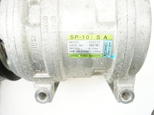 Used AC compressor AC compressor CHEVROLET AVEO / KALOS Hatchback (T250, T255) 1.2 (84 hp) 18189703 18189703